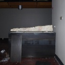 Partition in steel with decorative element 'Natural Stone' by Christophe Gevers from the Générale de Banque (L. 180 cm)