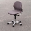 Swivel office chair 'FS 211/8' by Klaus Franck & Werner Sauer for Wilkhahn (ca. 1980) - Light eggplant/Grey