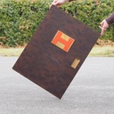 Cabinet door with brass handle and signage from the Générale de Banque