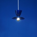 Hanging light 'Lara' with glass lampshades from Emery&Cie - Clear cobalt blue
