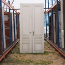 Double door in painted solid wood (H. 293,5 cm x W. 142 cm) - Right