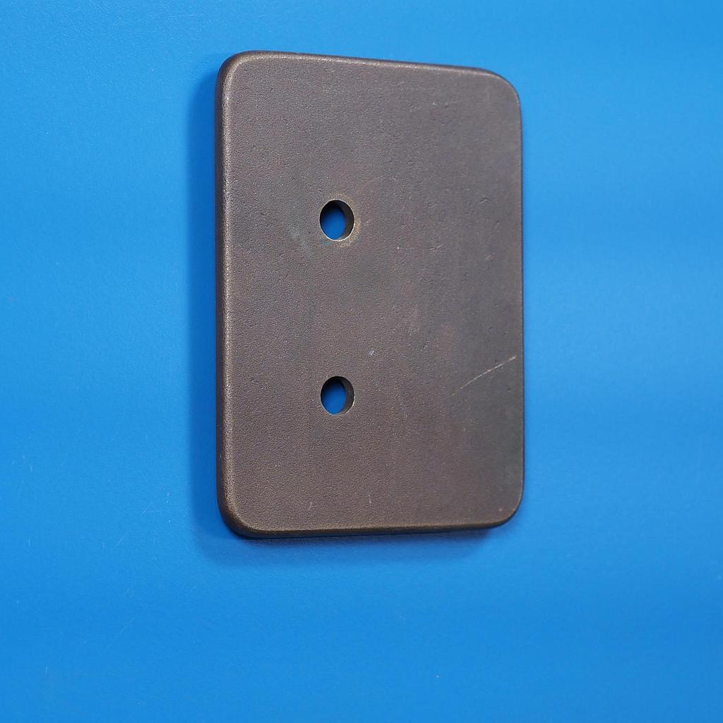 Single handle plate with keyhole in sand-cast bronze by Jules Wabbes from the Générale de Banque (Right)