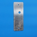 Single handle plate in chrome-plated brass from the Générale de Banque (Left)