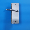 Double door handle in chrome-plated brass from the Générale de Banque (Right/Left)