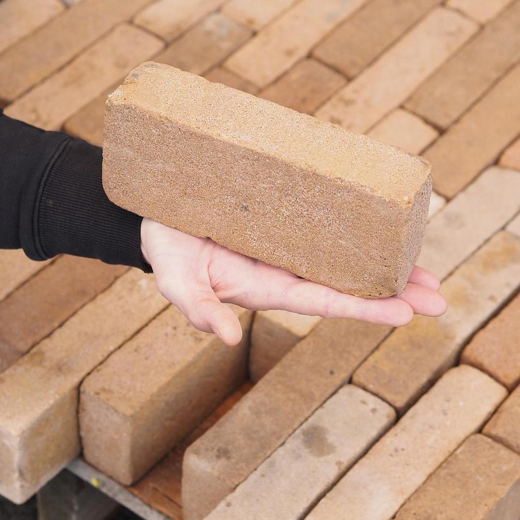 Reclaimed paving brick in clay by Wienerberger from the Royal Museum of Fine Arts Antwerp - Sold per m2