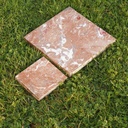 Squared marble slabs 'Rouge Royal Clair' - Only available in our physical shop