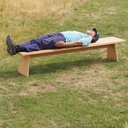 Bench 'June' in solid oak by Jean-François D'Or for Cruso - Oak/oak