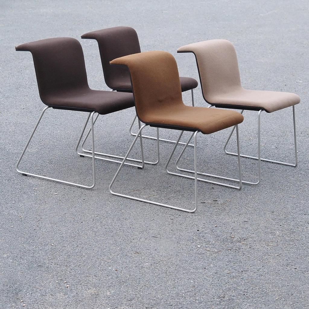Stackable chair 'Tab' by Alain Berteau for Bulo (various colors)