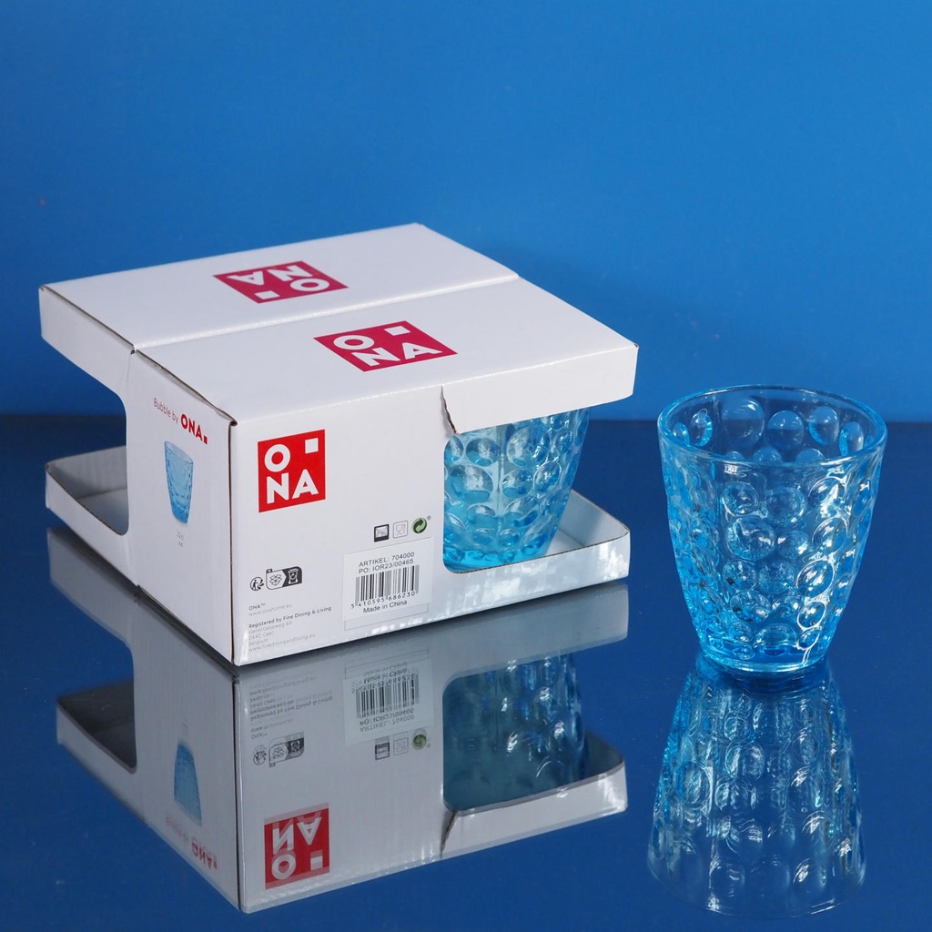 Set of 4 drinking glasses 'Bubble' by ONA (22 cl)