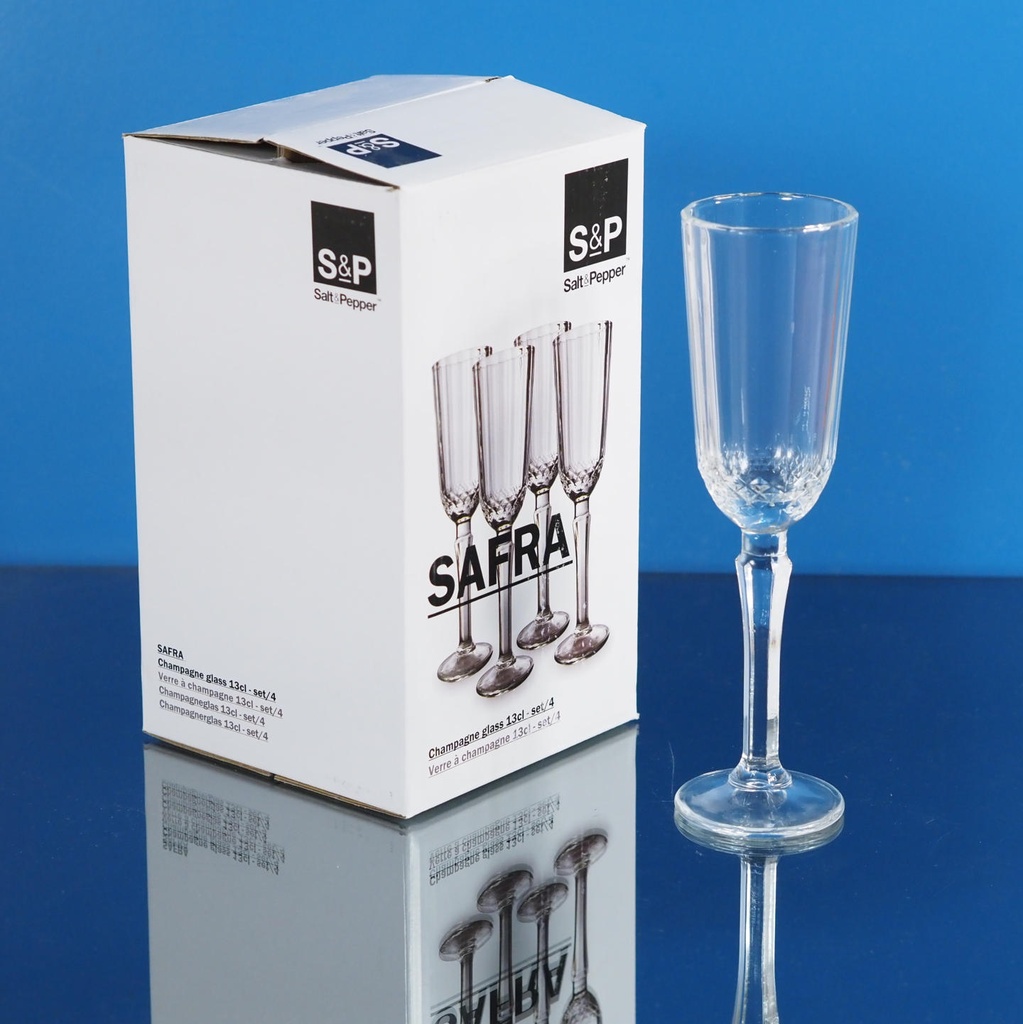 Set of 4 champagne glasses 'Safra' by Salt&Pepper (13 cl)