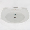 Large sink in glazed porcelain by Villeroy & Boch - White