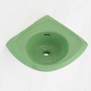Corner sink in glazed porcelain by Villeroy & Boch