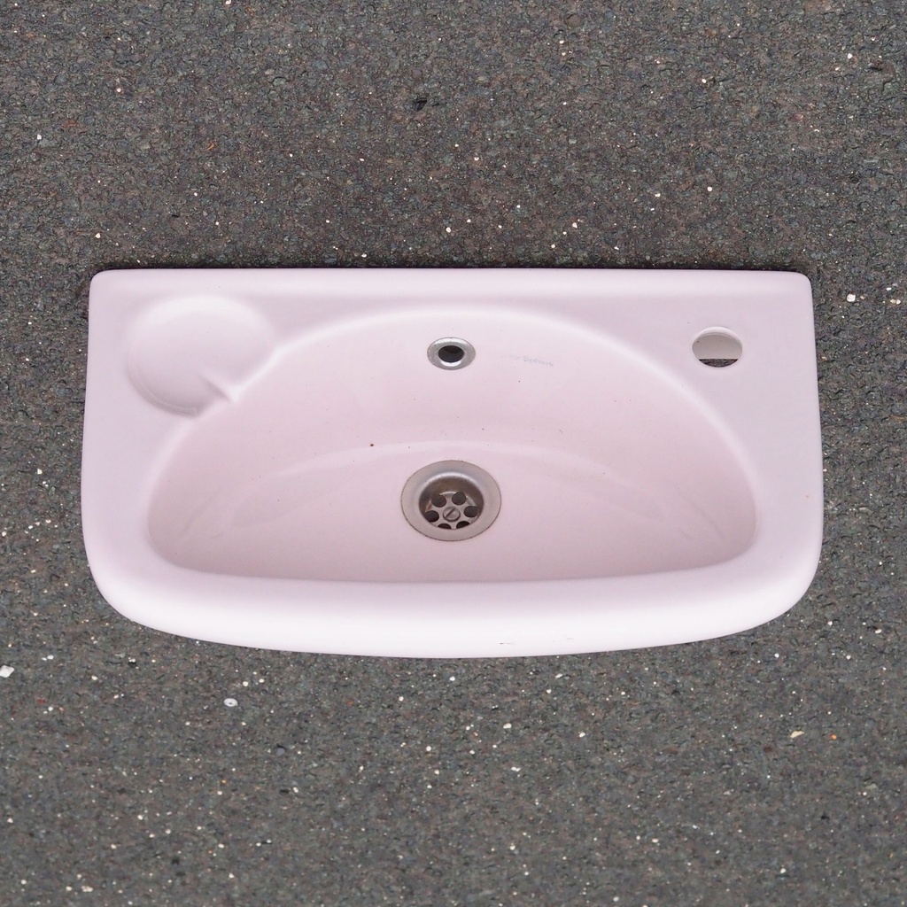 Sink in glazed porcelain by Sphinx - Pink