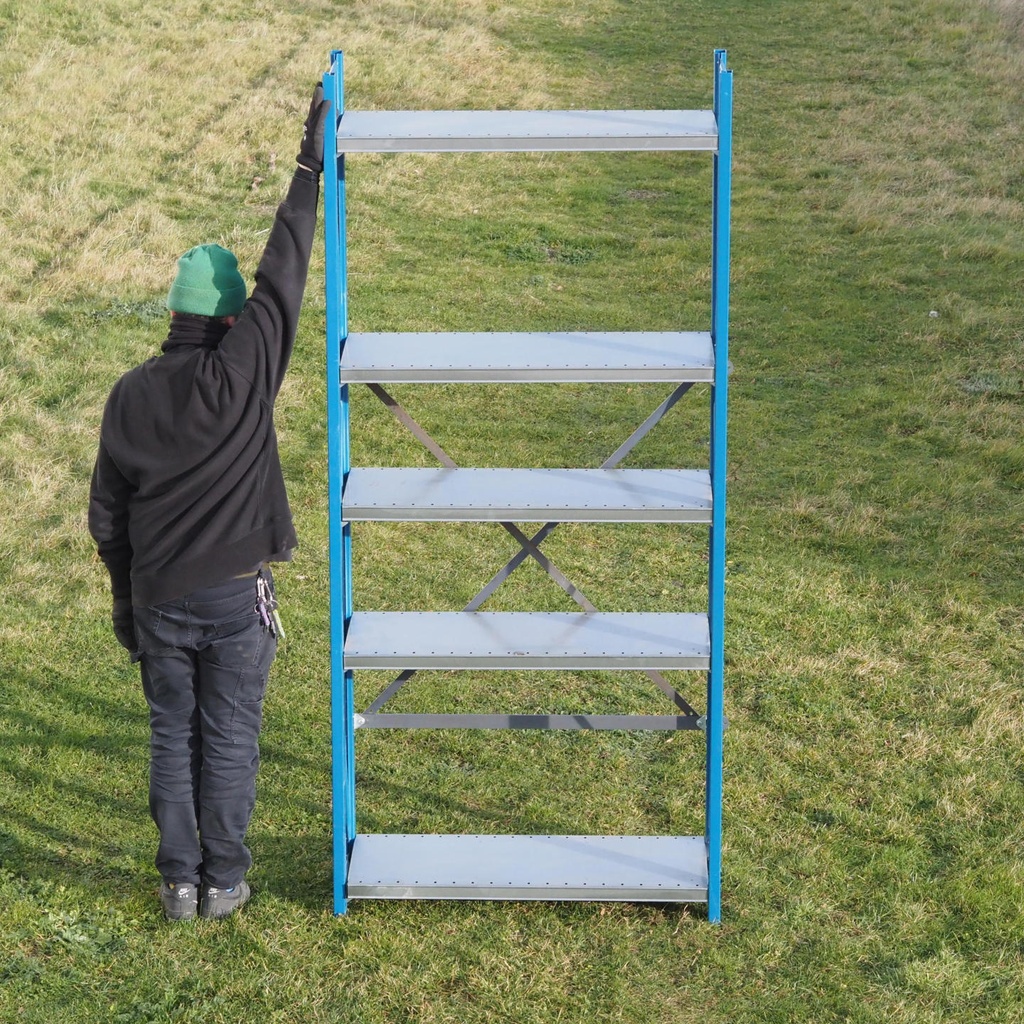 Shelf by Mecalux (H. 230 cm) - Galvanized