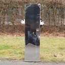 Door in stainless steel with bronze door handles by Jules Wabbes (H. 197 x 52,8 cm) - Right