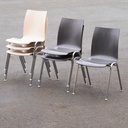 Stackable chair '13405' by König & Meyer (Beige or Dark grey)