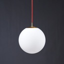Hanging light in opaline glass (Ø 29 cm)