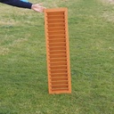 Wooden shutter in basswood (H. 124 cm x W. 33 cm)