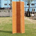 Triple wooden shutter in basswood (H. 250,5 cm x W. 118 cm)