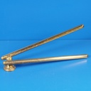 Swivel towel rail in brass
