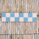 Reclaimed ceramic frieze tile by Saint Ghislain (14,3 x 7 cm)