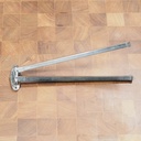 Swivel towel rail in stainless steel