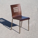 Stackable chair 'Kuadra' by Pedrali