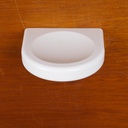 Wall soap holder in white ABS plastic