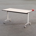 Folding table with castors by Howe (150 x 75 cm)