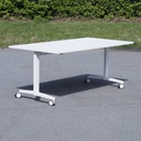 Office table with castors (180 x 90 cm)