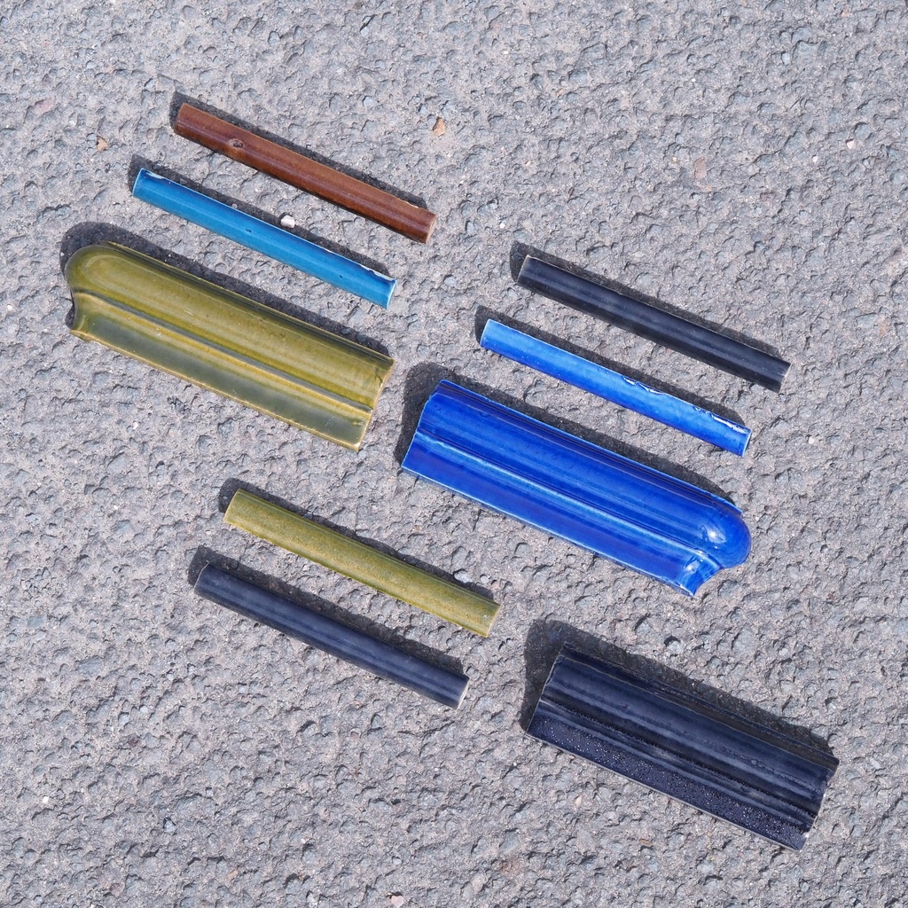 Glazed trim tile by Emery&Cie (various sizes & colors) - Only available in our physical shop