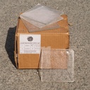 Box of 10 handmade wall tiles by Emery&Cie (10 x 10 cm) - Clear glass