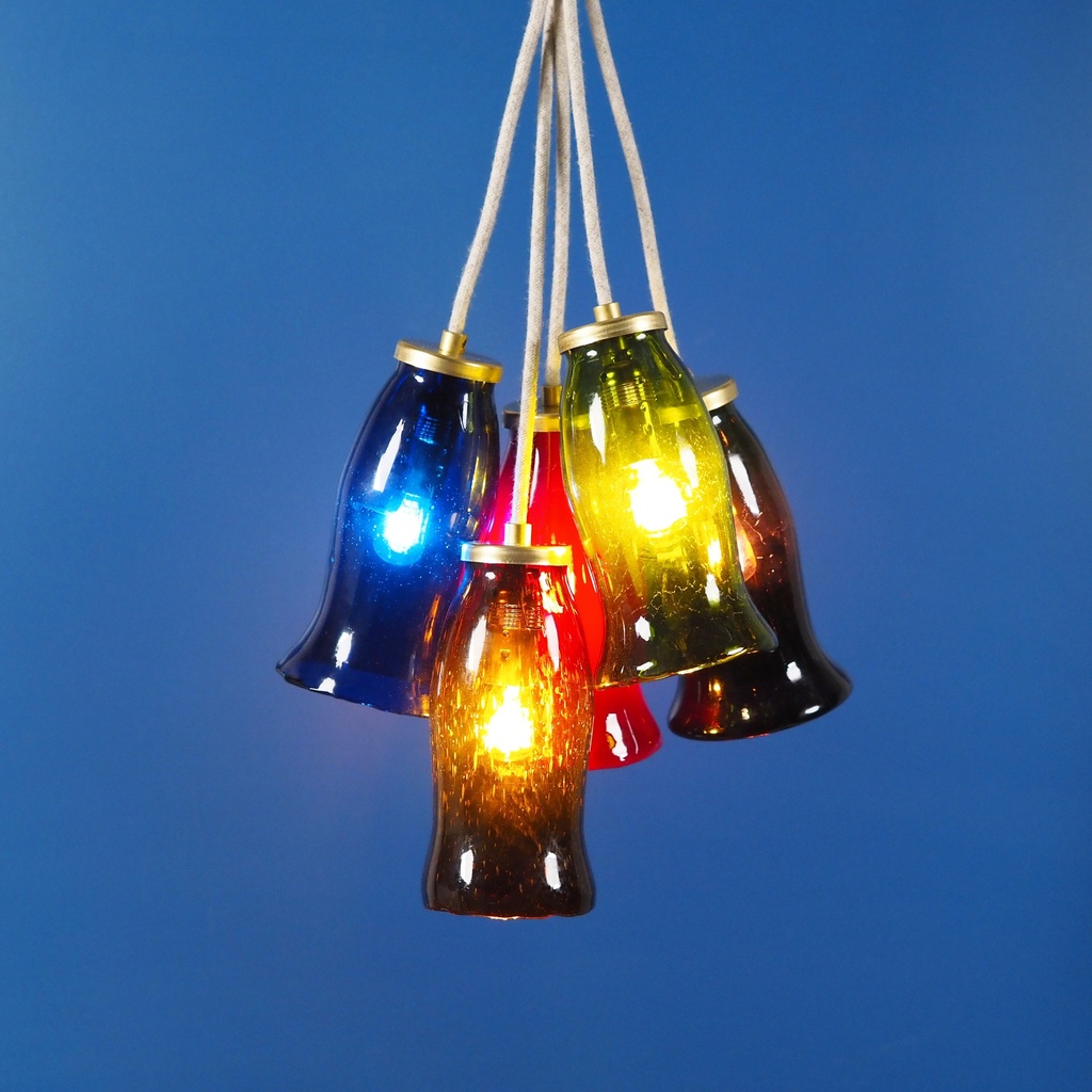 Hanging light 'Tilda' in opaline glass (various colors)