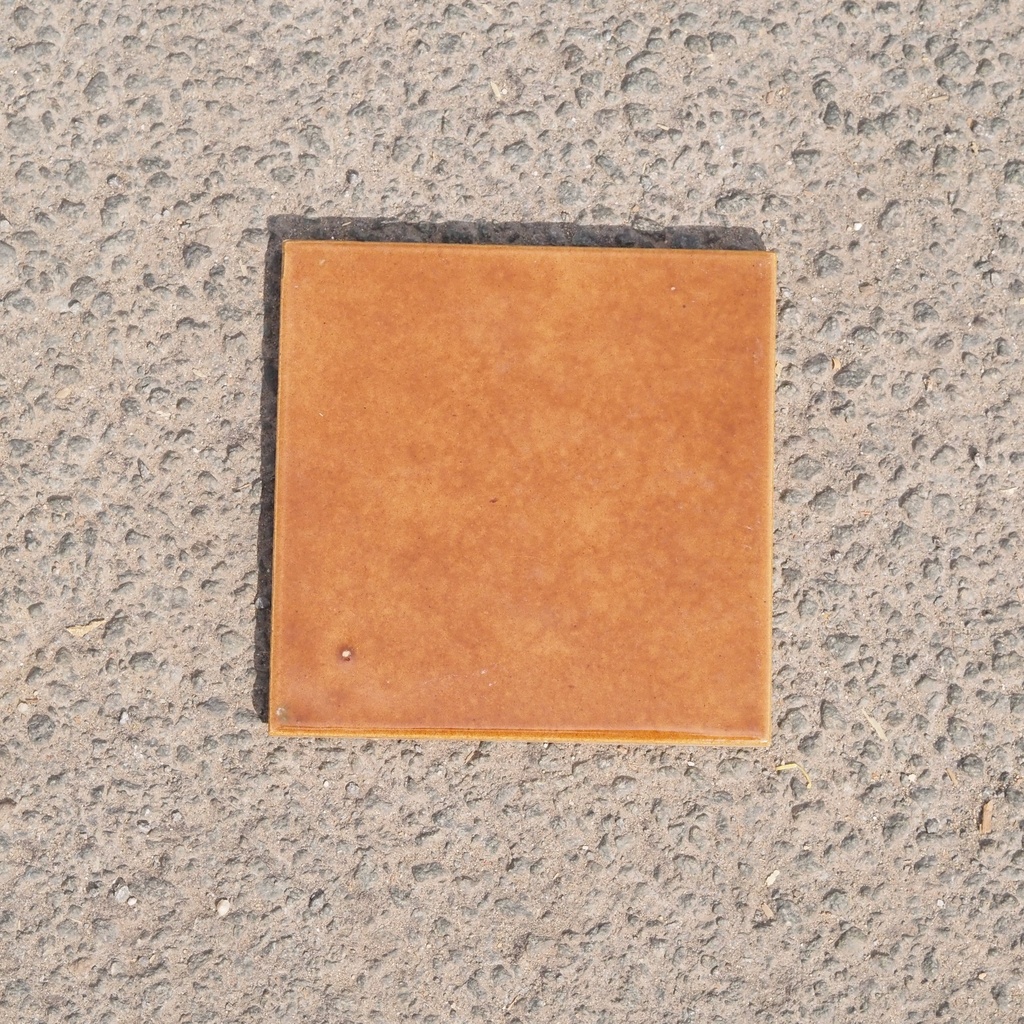 Box of 24 glazed terracotta wall tiles by Emery&Cie (15 x 15 cm) - Brown