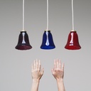 Hanging light 'Isaach' with glass lampshade from Emery&Cie (various colors)