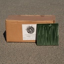 Box of 24 glazed terracotta wall tiles by Emery&Cie (15 x 15 cm) - Dark green