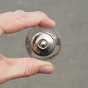 Glass cabinet knob with rosette by Emery&Cie (⌀ 4,5 cm) - Clear