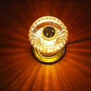 Table light 'Jacques' in brass and glass