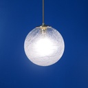 Hanging light 'Jasper' in clear crackled glass