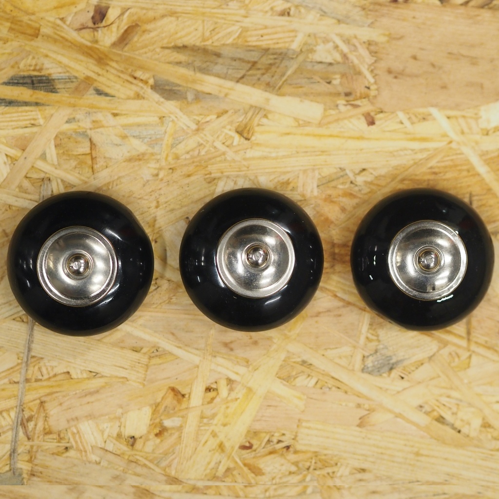 Glass cabinet knob with rosette by Emery&Cie (⌀ 5,5 cm) - various colors