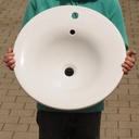 Inset basin in glazed ceramic by Duravit (⌀ 57 cm)