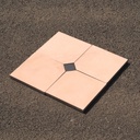 Set of 5 'cabochon' cement tiles by Emery&Cie (40 x 40 cm) - Pink