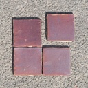 Handmade zellige tile in glazed terracotta by Emery&Cie (12 x 12 cm)