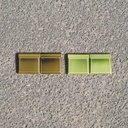 Glazed bullnose tile by Hemixem (H. 7,2 cm)
