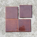 Glazed terracotta tile by Emery&Cie (15 x 15 cm) - Brown