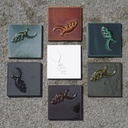 Embossed tile 'Lizard' in glazed terracotta by Emery&Cie (15 x 15 cm)
