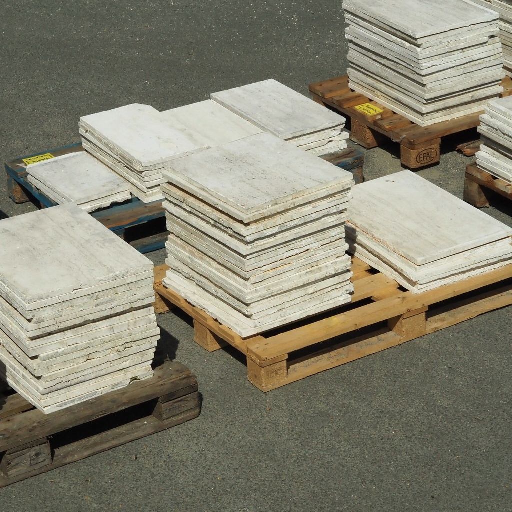 Reclaimed travertine slabs (various sizes) - Sold per m2 only in our physical shop