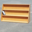 Display rack in varnished beech plywood