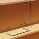 Steel rod divider for display rack