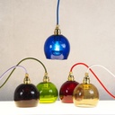 Hanging light 'Ira' with handmade glass lampshades from Emery&Cie (various colors)